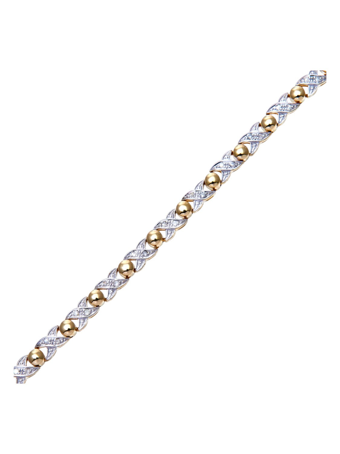 Armband aus 375 Gelbgold mit Diamant