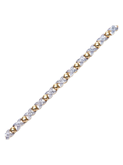 Armband aus 375 Gelbgold mit Diamant