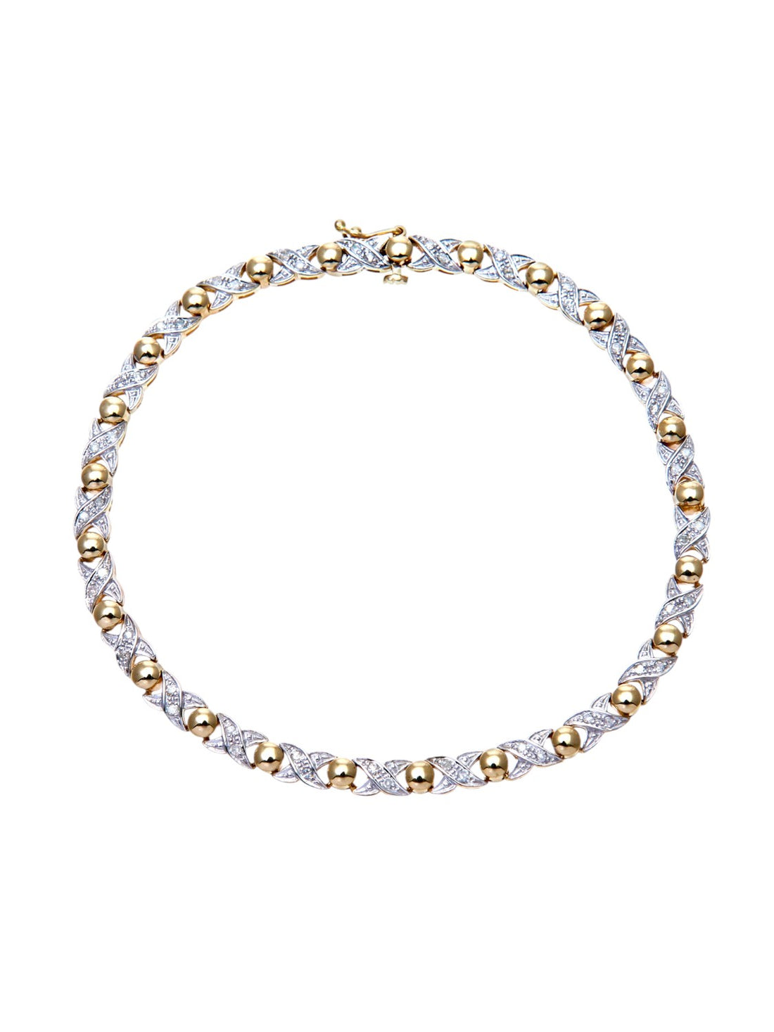 Armband aus 375 Gelbgold mit Diamant