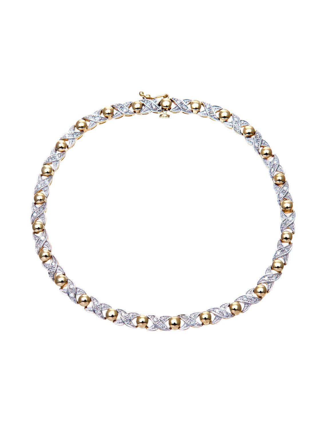 Armband aus 375 Gelbgold mit Diamant