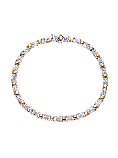 Armband aus 375 Gelbgold mit Diamant