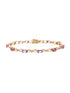 Armband aus 375 Gelbgold mit Diamant mit Amethyst