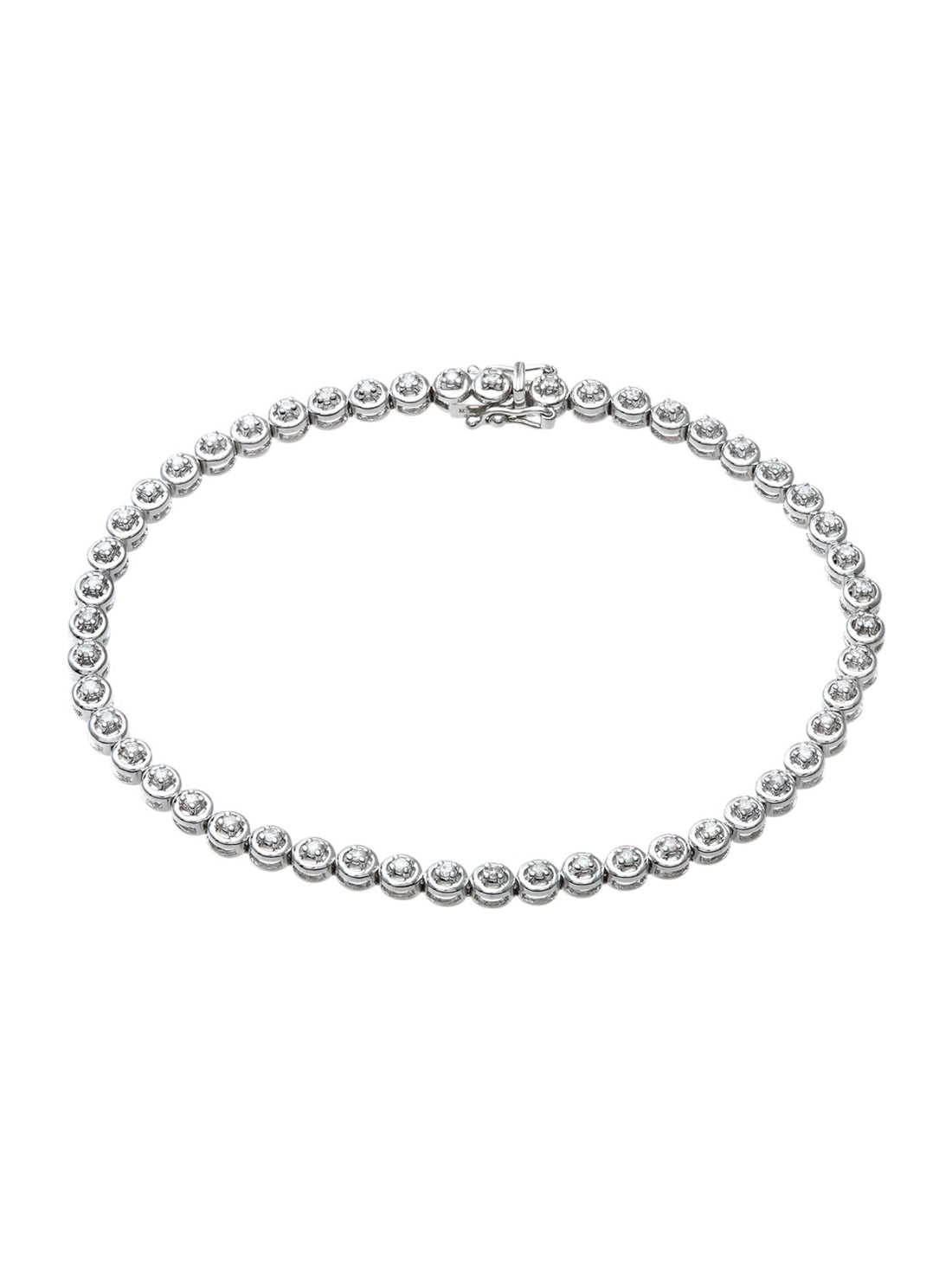 Armband aus 375 Weißgold mit 0.50 Karat Diamant