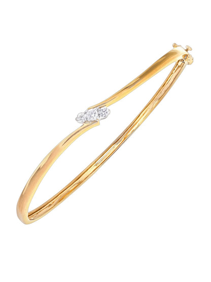 Armreif aus 375 Gelbgold mit 0.25 Karat Diamant