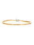 Armreif aus 375 Gelbgold mit 0.25 Karat Diamant