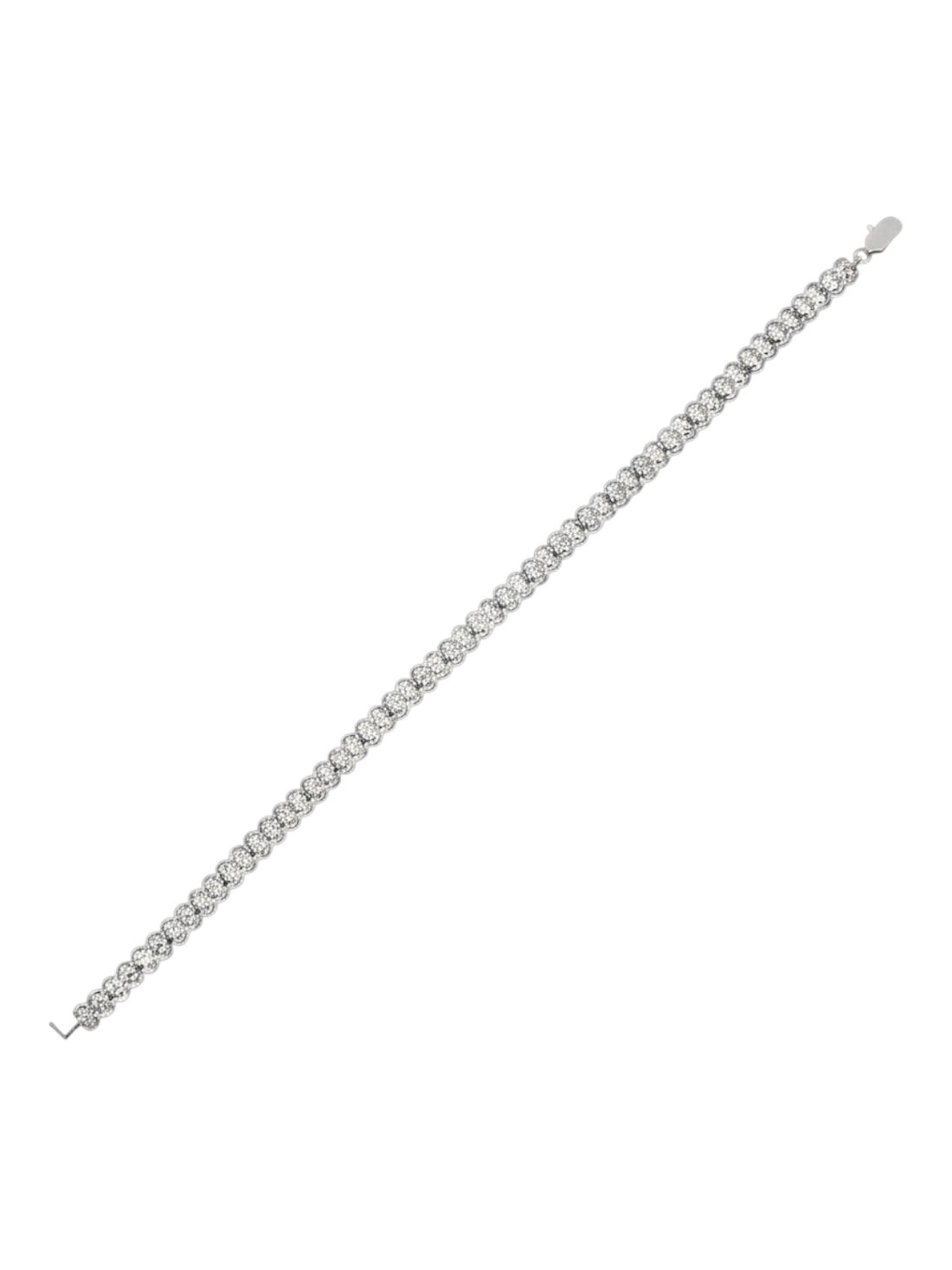 Armband aus 375 Weißgold mit 0.25 Karat Diamant