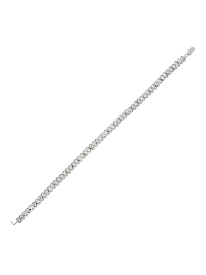 Armband aus 375 Weißgold mit 0.25 Karat Diamant