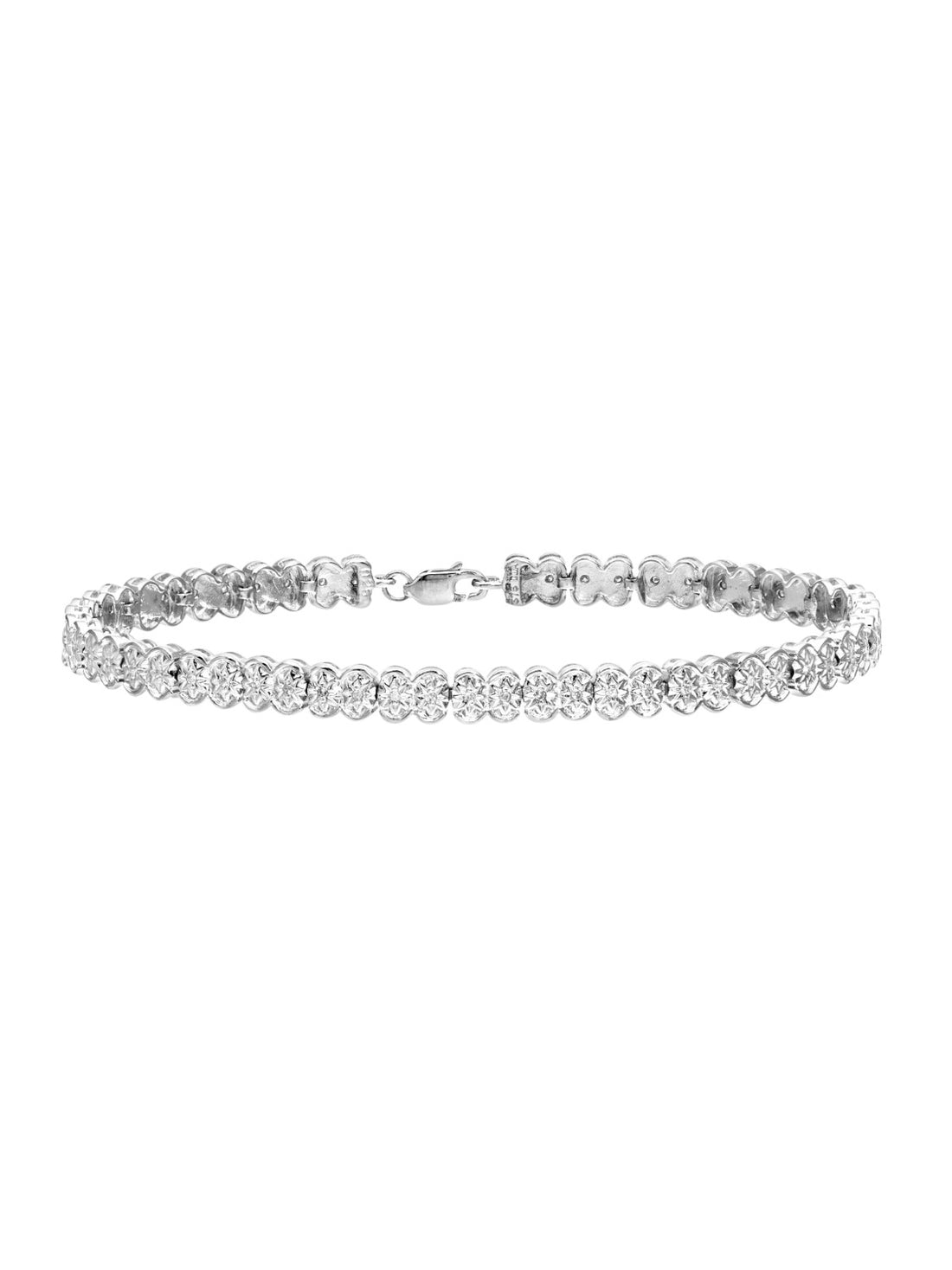 Armband aus 375 Weißgold mit 0.25 Karat Diamant