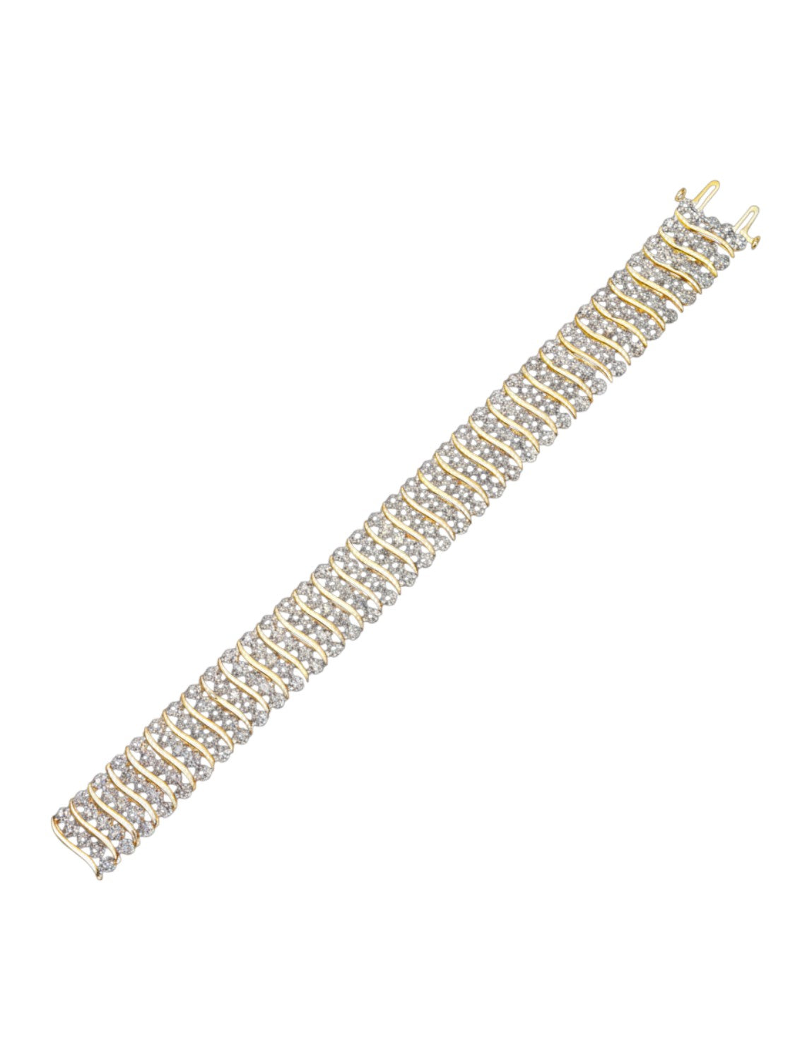 Armband aus 375 Gelbgold mit Diamant
