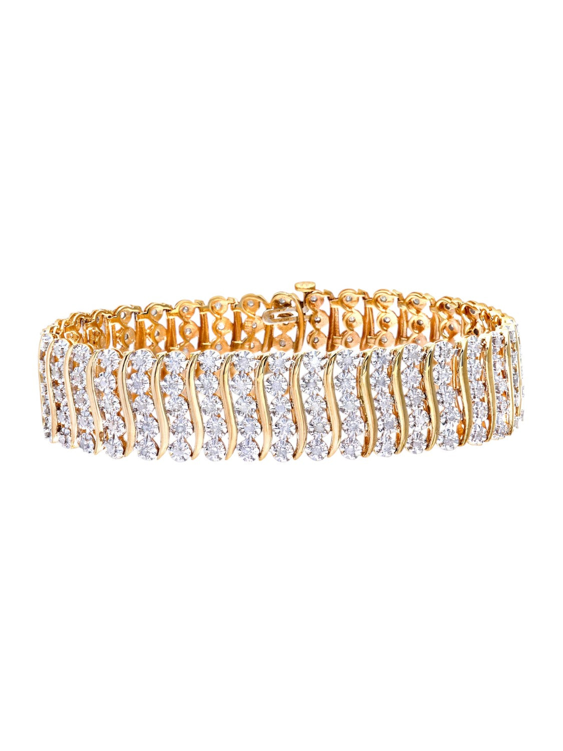 Armband aus 375 Gelbgold mit Diamant