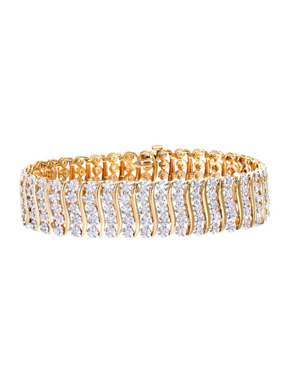 Armband aus 375 Gelbgold mit Diamant