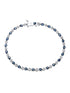 Armband aus 375 Weißgold mit 2.70 Karat Diamant mit Saphir