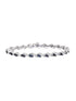 Armband aus 375 Weißgold mit Diamant mit Saphir