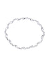 Armband aus 375 Weißgold mit Diamant gedreht