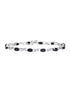 Armband aus 375 Gelbgold mit Diamant mit Saphir