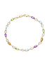 Armband aus 375 Gelbgold mit Diamant mit Amethyst
