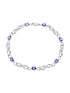 Armband aus 375 Weißgold mit Diamant mit Tansanit