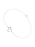 Armband aus 375 Weißgold mit Diamant Herz-Design
