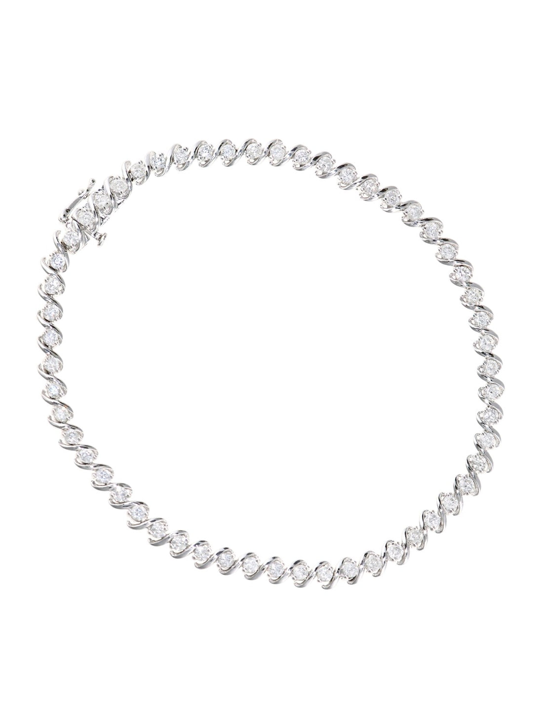 Armband aus 375 Weißgold mit 2.00 Karat Diamant