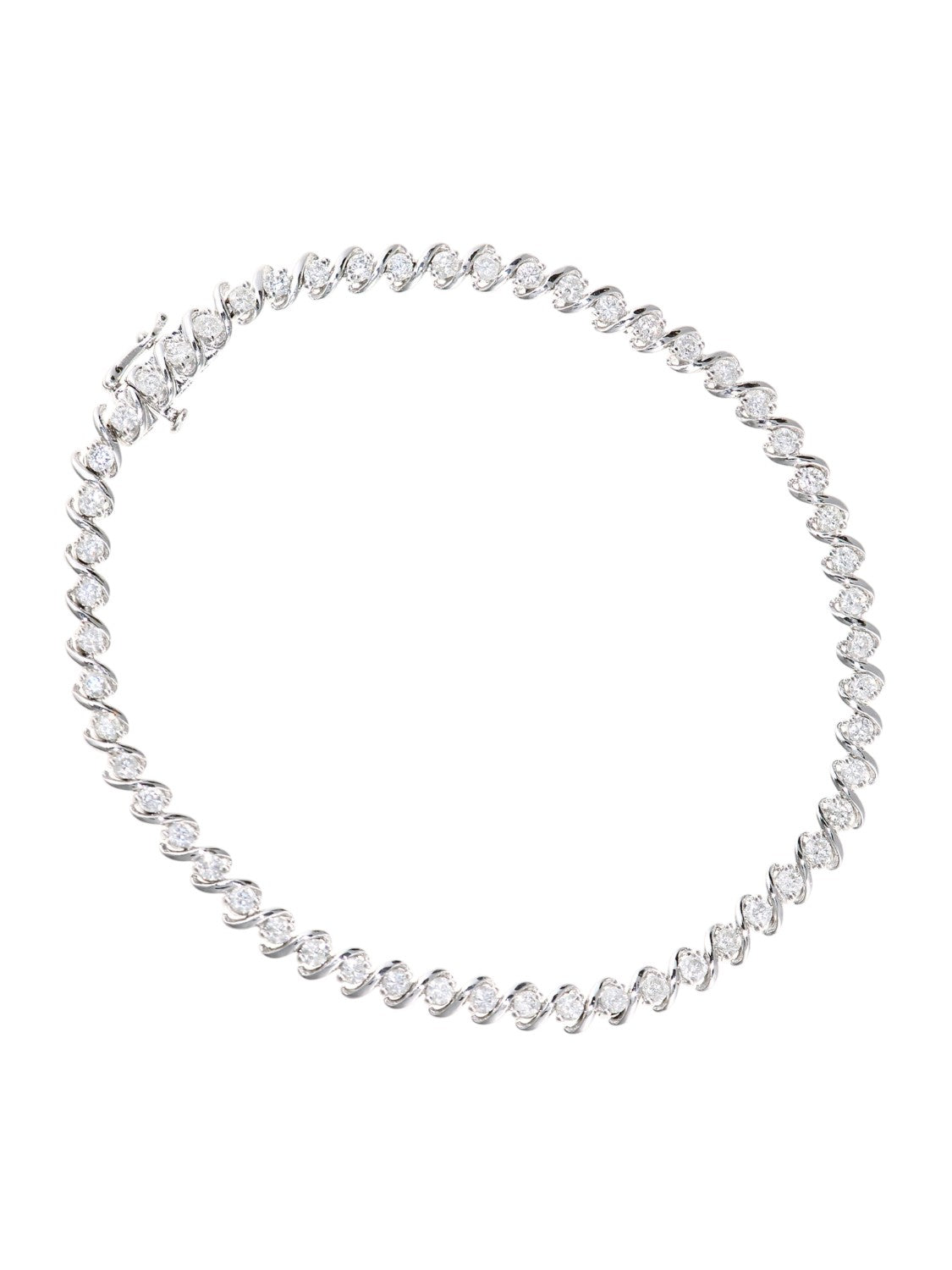 Armband aus 375 Weißgold mit 2.00 Karat Diamant
