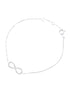 Armband aus 375 Weißgold mit Diamant Infinity-Design