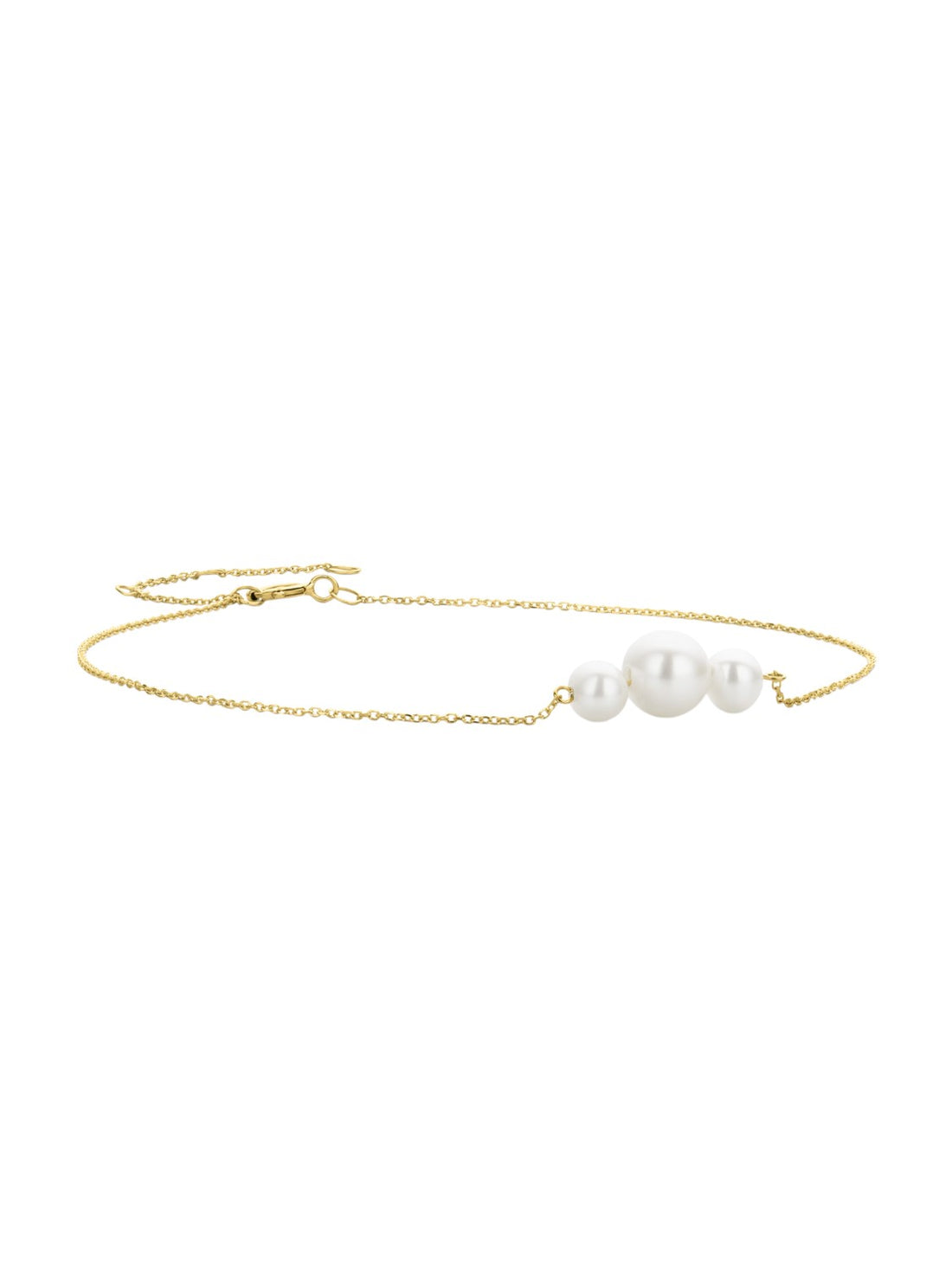 Armband aus 585 Gelbgold mit Perle