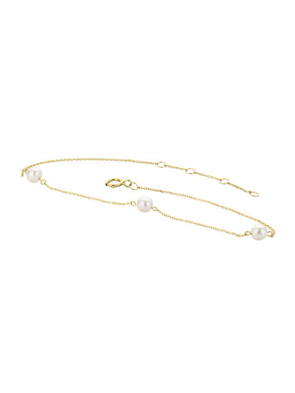 Armband aus 585 Gelbgold mit Perle