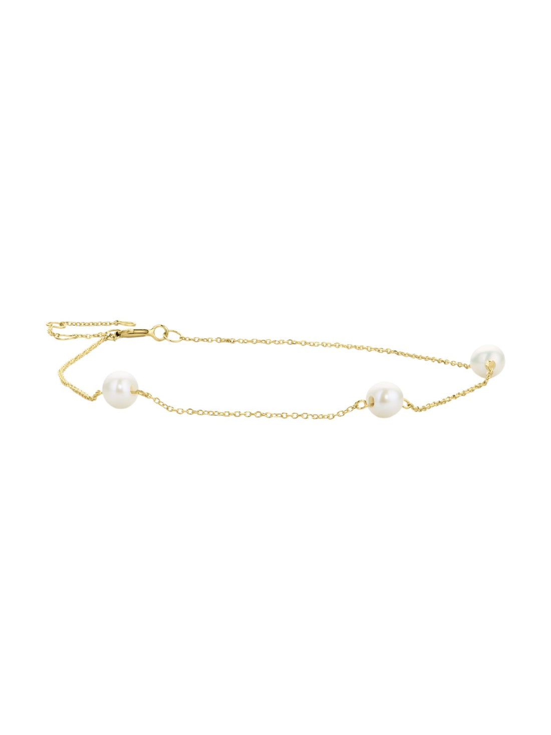 Armband aus 585 Gelbgold mit Perle