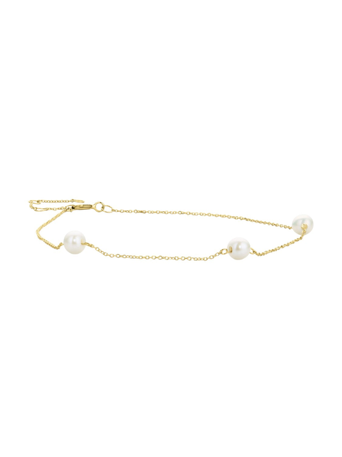 Armband aus 585 Gelbgold mit Perle