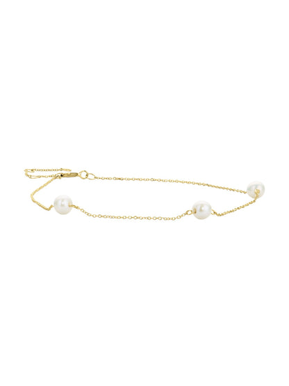 Armband aus 585 Gelbgold mit Perle