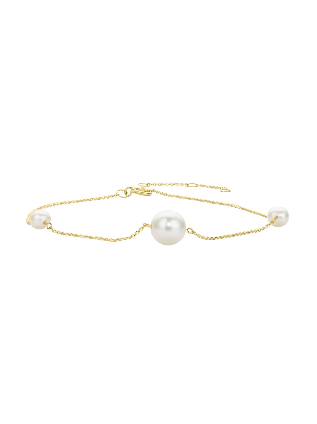 Armband aus 585 Gelbgold mit Perle