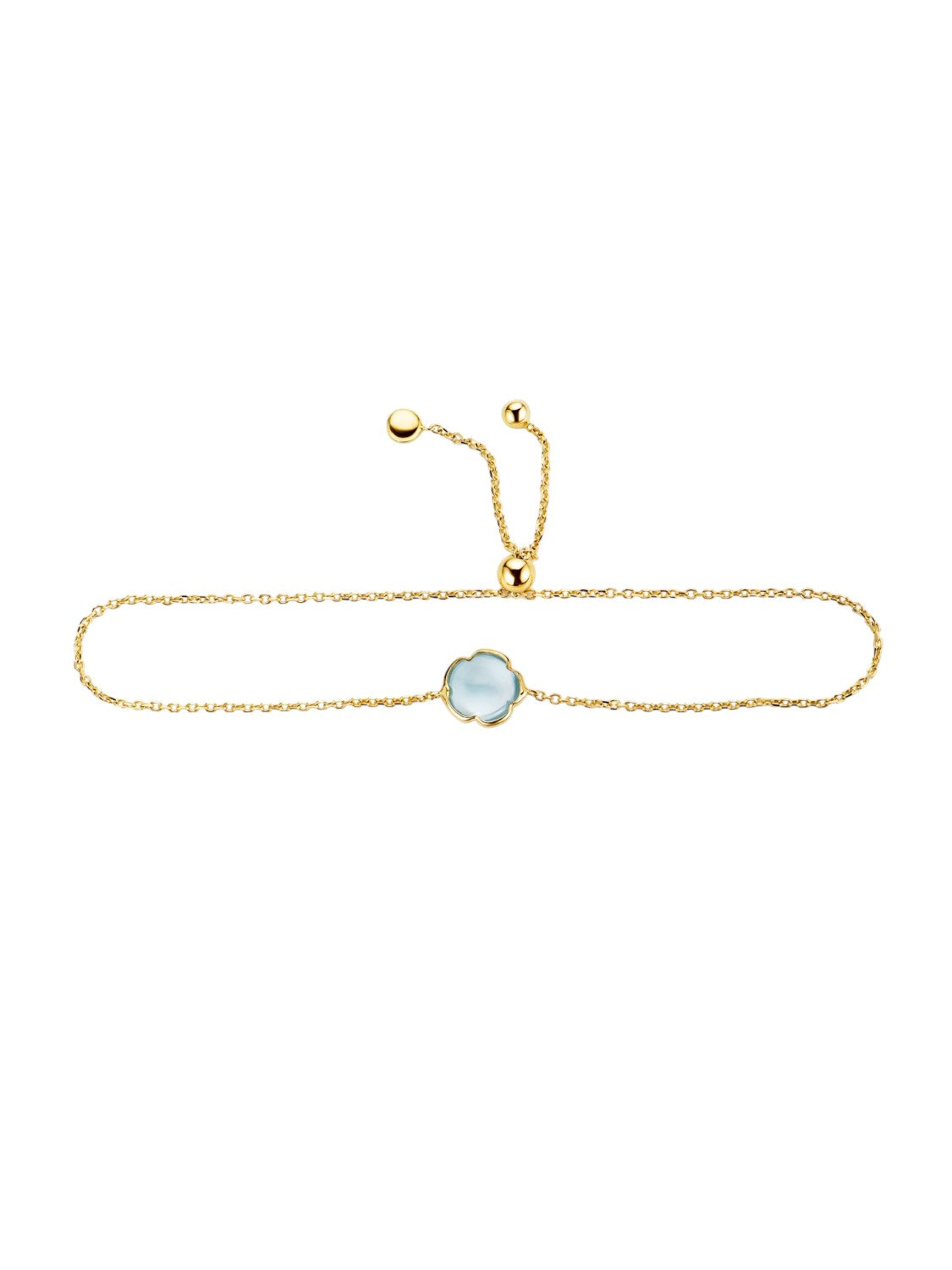 Armband aus 585 Gelbgold mit Topas