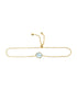 Armband aus 585 Gelbgold mit Topas