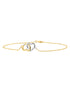 Armband aus 375 Gelbgold mit 0.02 Karat Diamant