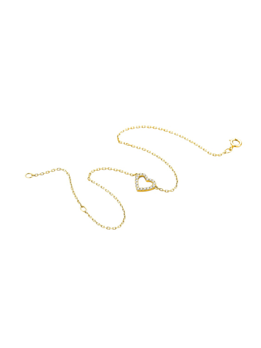 Armband aus 375 Gelbgold mit Diamant