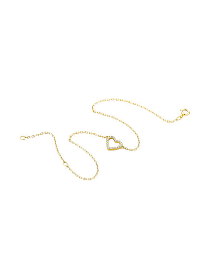 Armband aus 375 Gelbgold mit Diamant