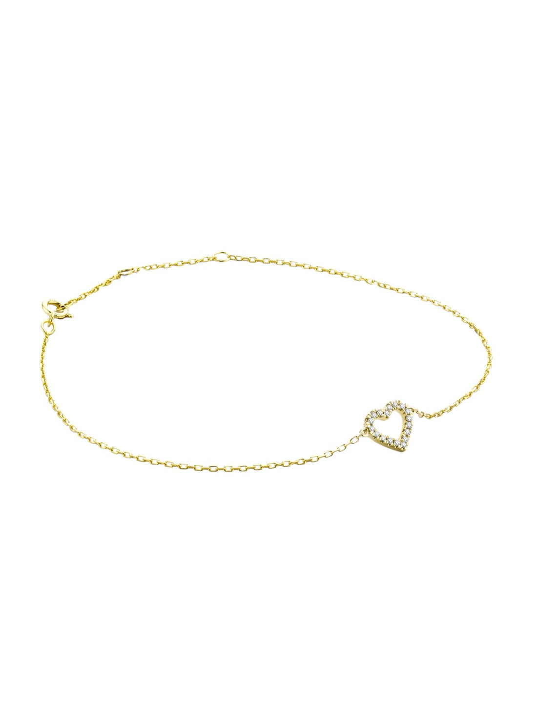 Armband aus 375 Gelbgold mit Diamant