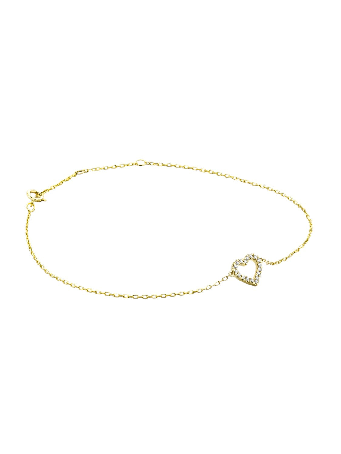 Armband aus 375 Gelbgold mit Diamant