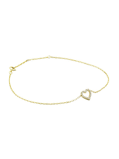 Armband aus 375 Gelbgold mit Diamant