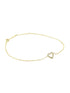 Armband aus 375 Gelbgold mit Diamant