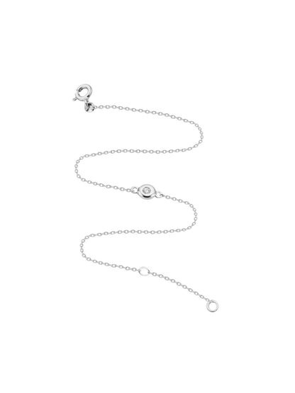 Armband aus 375 Weißgold mit Diamant