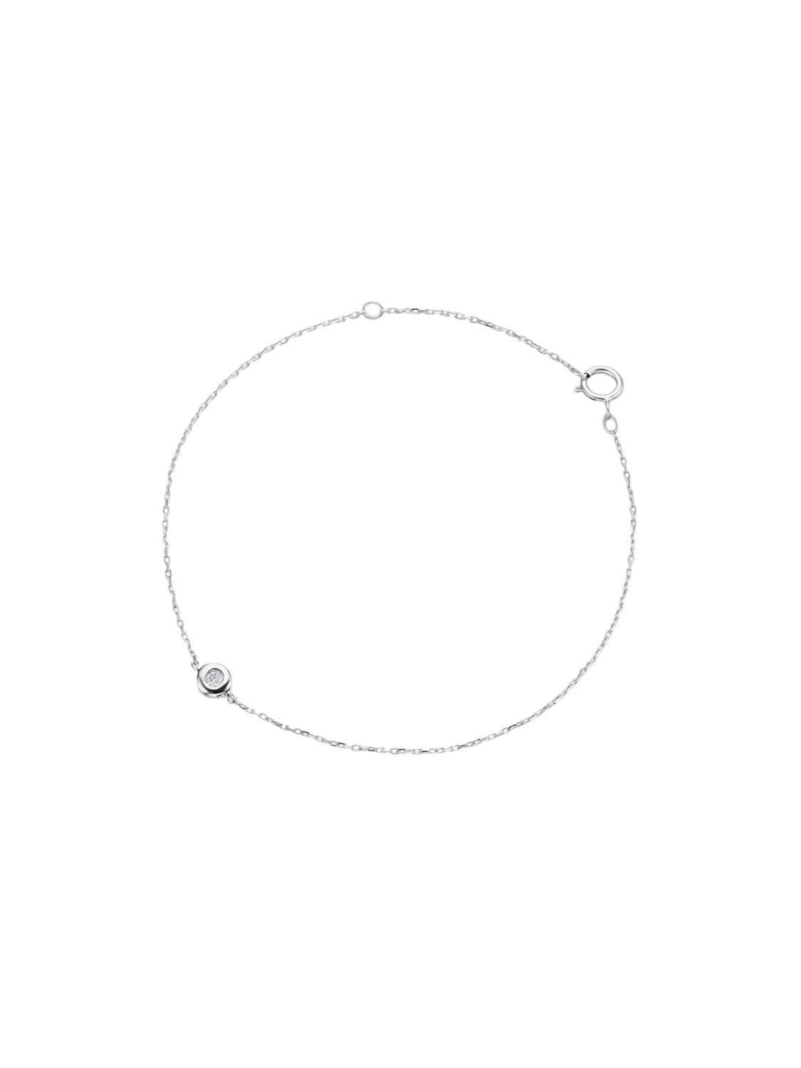 Armband aus 585 Weißgold mit Diamant