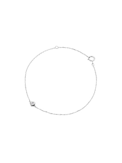 Armband aus 585 Weißgold mit Diamant
