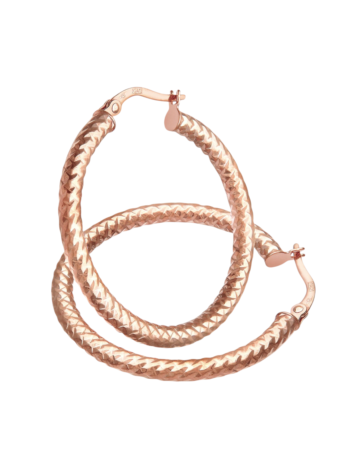 Hoop Earrings in Rose Gold