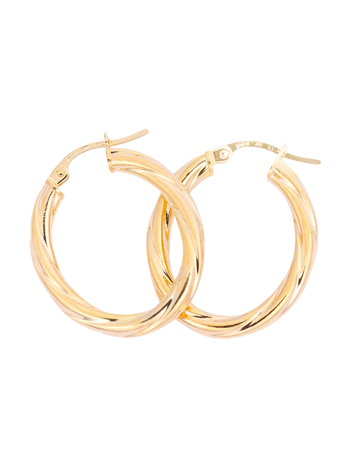Hoop earrings in 375 (9K) Yellow Gold