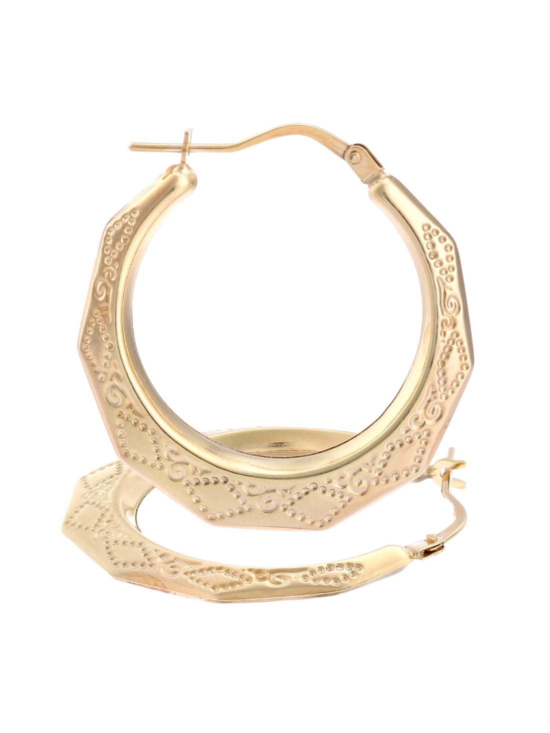 Hoop earrings in 375 (9K) Yellow Gold