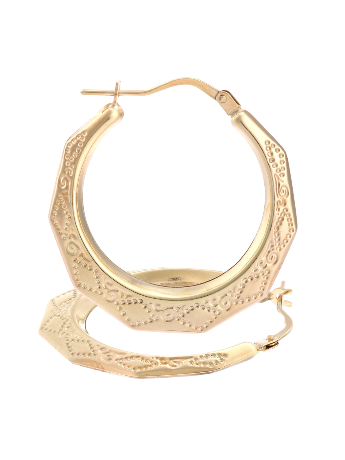 Hoop earrings in 375 (9K) Yellow Gold