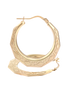 Hoop earrings in 375 (9K) Yellow Gold