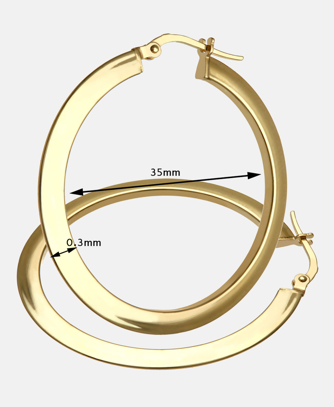 Creolen aus 375 Gelbgold