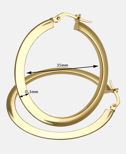 Creolen aus 375 Gelbgold